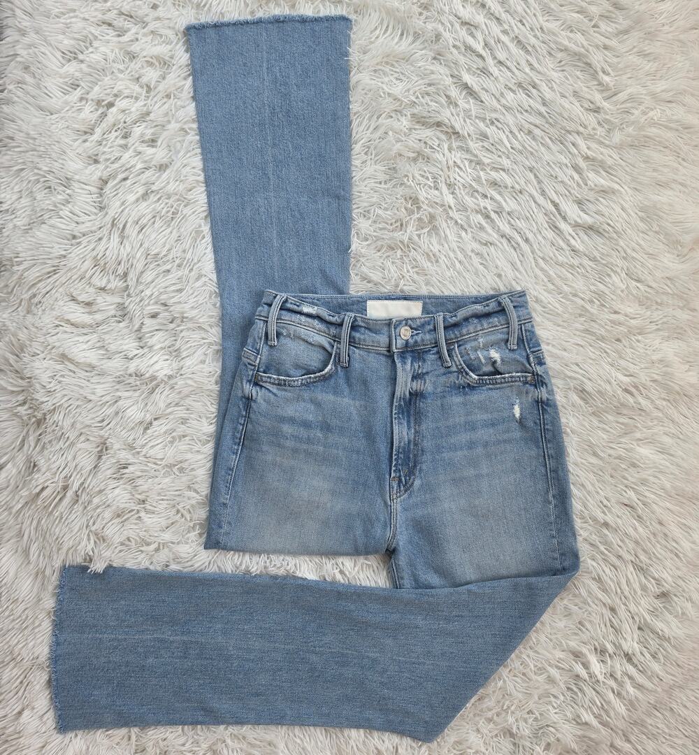 MOTHER The Hustler Ankle Fray Distressed Jeans 26 / 2